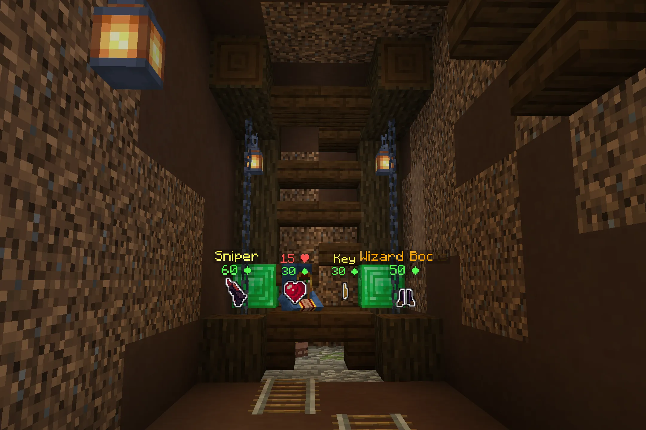 Shop between floors