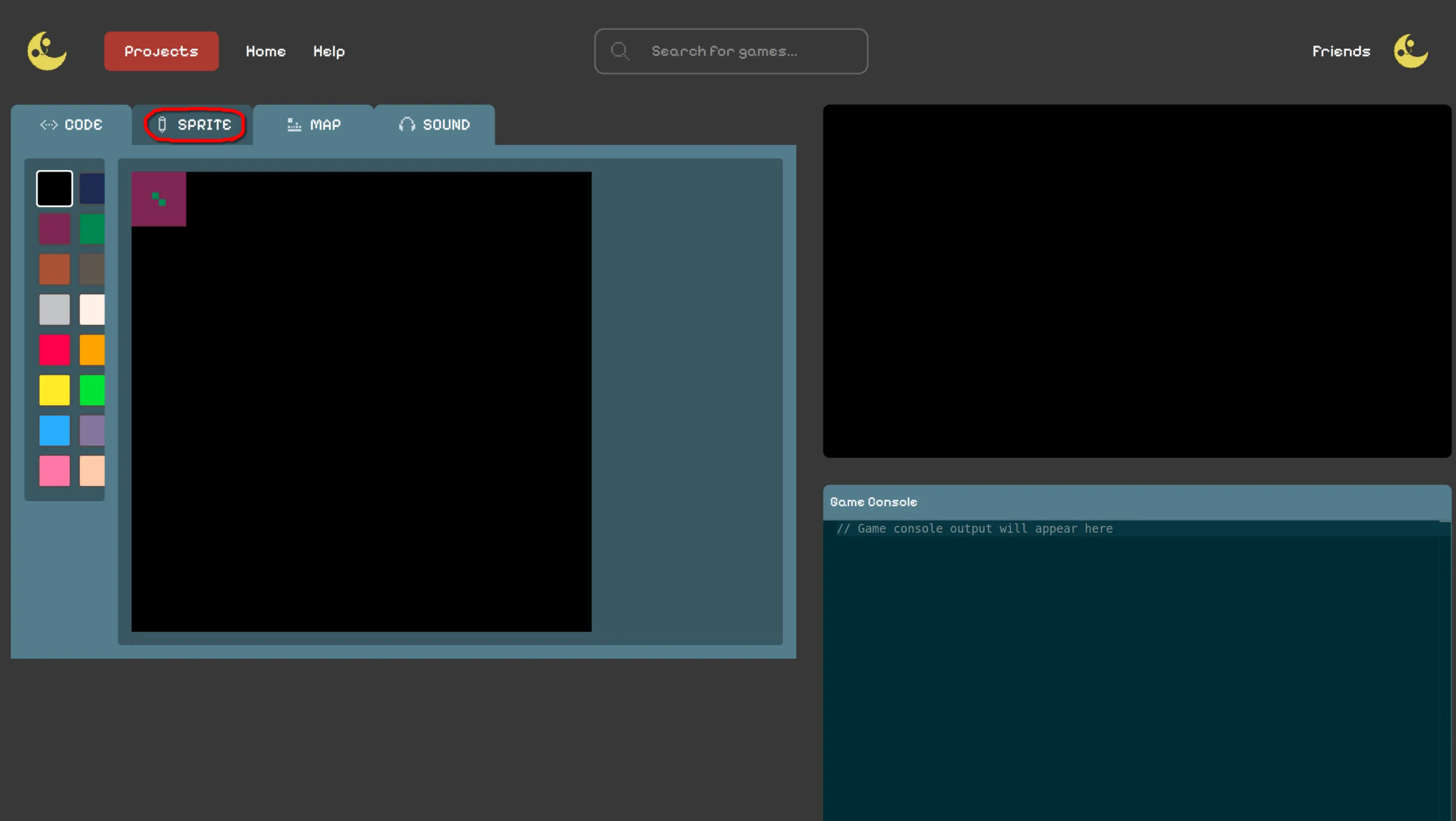 Sprite editor