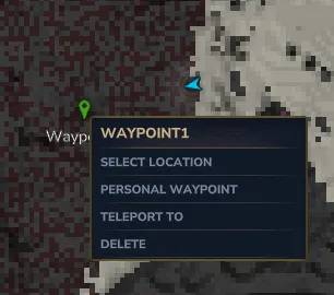 Waypoint in the world